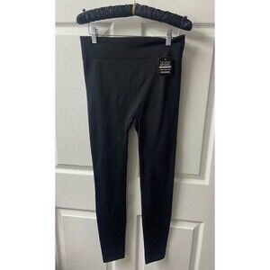 Seven Apparel Fleece Lined Leggings Womens L Black NWT Stretchy Warm